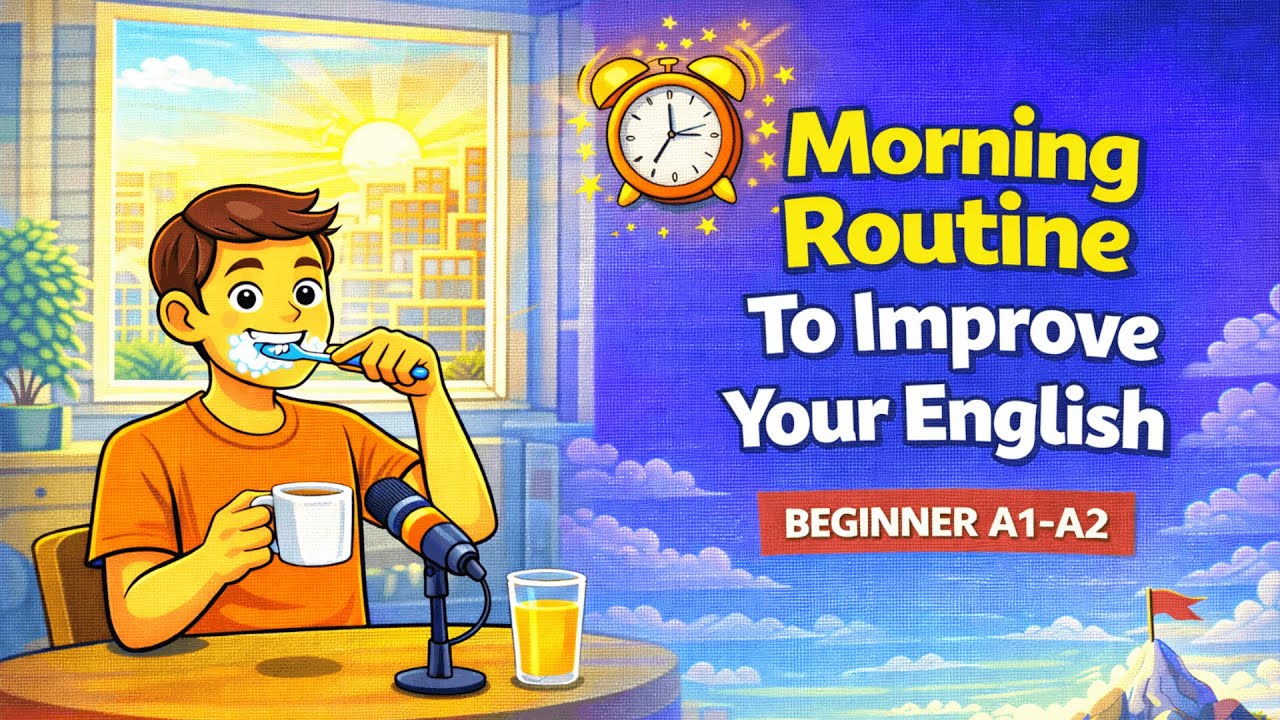 English For Beginners : Morning Routine To Improve Your English | English Conversation