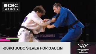 Canadas Guillaume Gaulin settles for silver in mens -90kg judo final on Day 9 of Glasgow 2026 @CBCSports