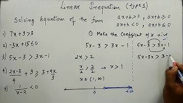 linear Inequation CBSE Part 2 | Problems on linear Inequation type 1| Kamaldheeriya