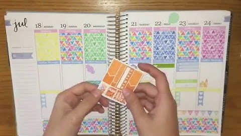 Watercolor Triangler PWM (July 18-24) // My First White Space Spread// DesignStickerStore