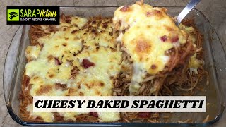Cheesy Baked Spaghetti Recipe