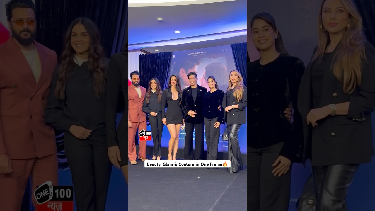 Janhvi Kapoor, Disha Patani, Manish Malhotra, Genelia & Riteish Deshmukh owning the moment! #shorts