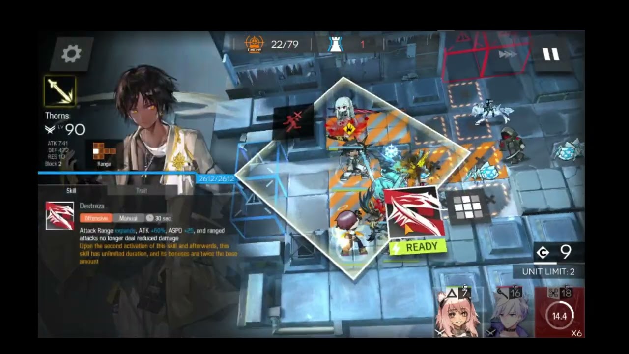 Arknights 6-11 CM Ling and Thorns