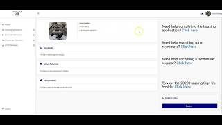 Complete the Fall 2020 Returning Student Housing Application