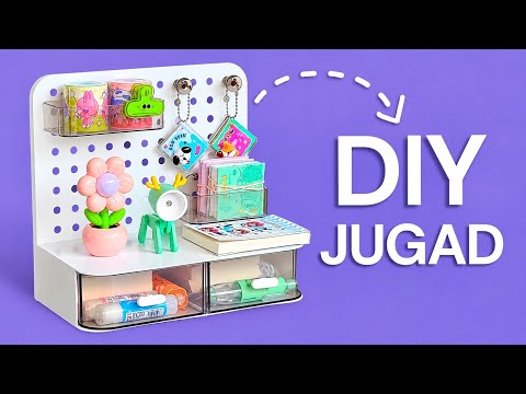 DIY Pegboard Organizer ! (JUGAD🔥)