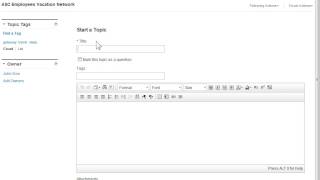 IBM Connections 4.0 Post Questions to a Forum