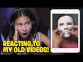 REACTING TO MY MOST POPULAR OLD YOUTUBE VIDEOS!!!  Bend the Rules, Pizza Challenge, Hatchimals!