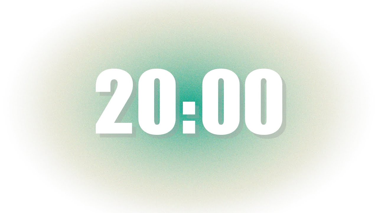 Small Timer Beep 20 Minute Focus Timer With Simple Beeps β - YouTube