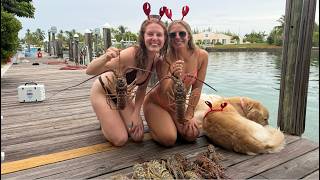 Lobster Season Opening Day in the Bahamas - Getting our Limit!