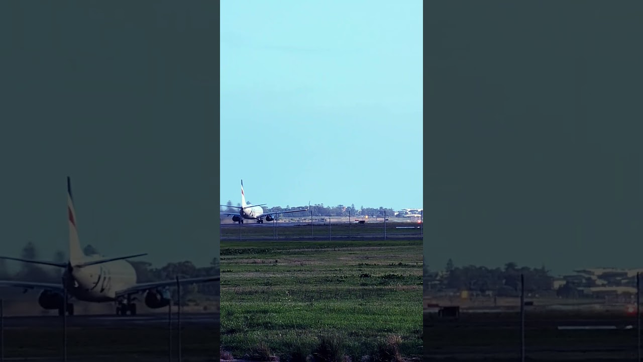 Rex Airlines Boeing 737 leaving Adelaide Airport for Sydney VH-RQP 