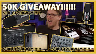 50K Sub GIVEAWAY! Victory, Audient, Two Notes, Zilla and MORE!!! (OVER $4,000?!)