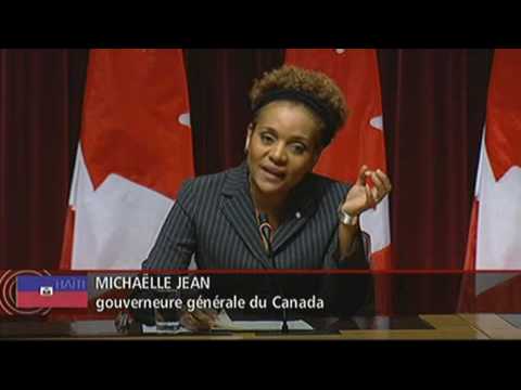 Statement by the Governor-General HE Michalle Jean regarding the Earthquake in Haiti (French)
