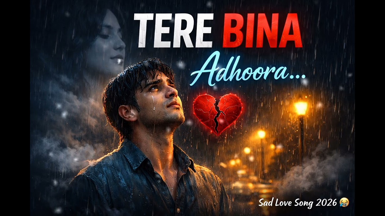 Tere Bina Adhoora 💔 | Sad Love Song 2026 | Heart Touching Emotional Hindi Song