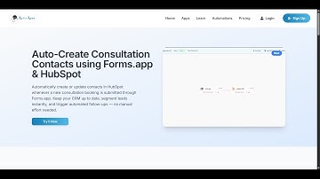 Auto Create Consultation Contact using Forms.app & Hubspot