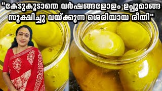 പൂപ്പൽ ഒന്നും വരാതെ ഉപ്പുമാങ്ങ വർഷം മുഴുവനും സൂക്ഷിക്കാവുന്ന രീതി | Perfect Uppu Manga Preparation screenshot 2