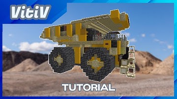 Caterpillar 797F Haul Truck in Minecraft - 1:1 Scale - Tutorial