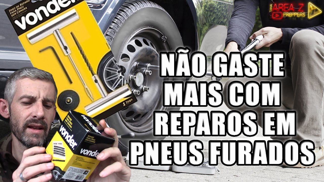 KIT DE REPARO DE PNEUS SEM CÂMARA VONDER - ECONOMIA SEM BORRACHARIA | OFICINA Z | #AREAZ