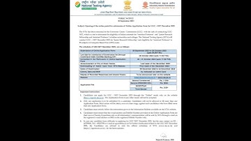 Notice - Online Form UGC-NET 2023 Has been Released #ugcnet #nta #students #2023 #shorts #exam #form