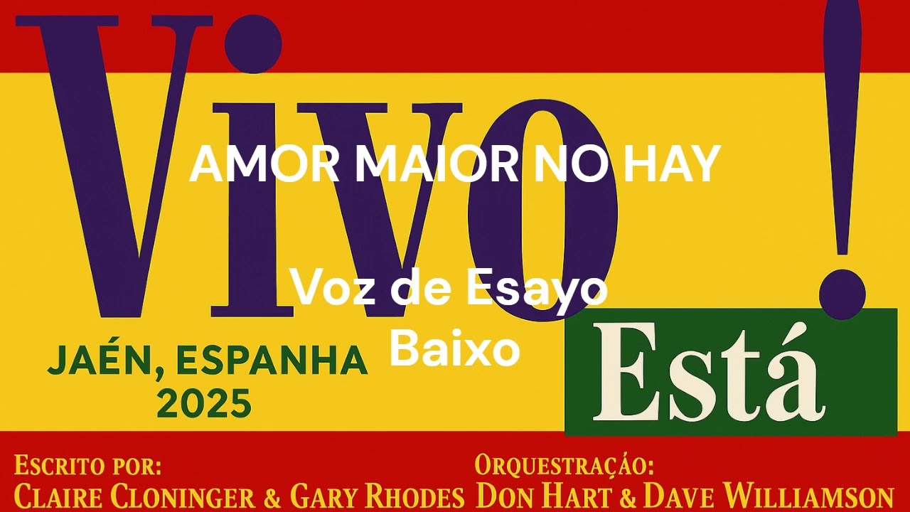 5 - Musical Vivo está - Kit de Ensayo BAIXO - AMOR MAYOR NO HAY