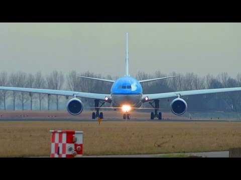 BRAND NEW A330-303 KLM PH-AKE takeoff form AMS Schiphol to Kotoka Int'l