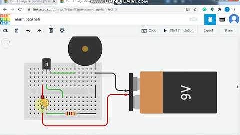 Prak. Elektronika Dasar | Simulasi Rangkaian Lampu Tidur DC & Alarm Pagi Hari menggunakan Tinkercad