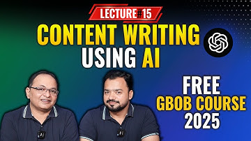 Content Writing Using AI | GBOB Course Lecture#15 | Guest Posting Full Course by Shahzad Ahmad Mirza