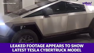 Tesla Cybertruck: Recently leaked footage appears to show Tesla’s latest Cybertruck prototype