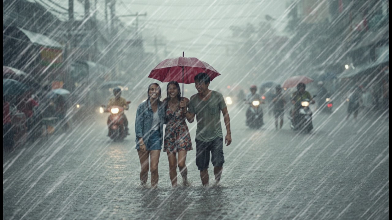 SCARY!! 🌧️⚡ Extreme Thunderstorms & Heavy Rain in Indonesia | Sleep, Study & Relax Rain