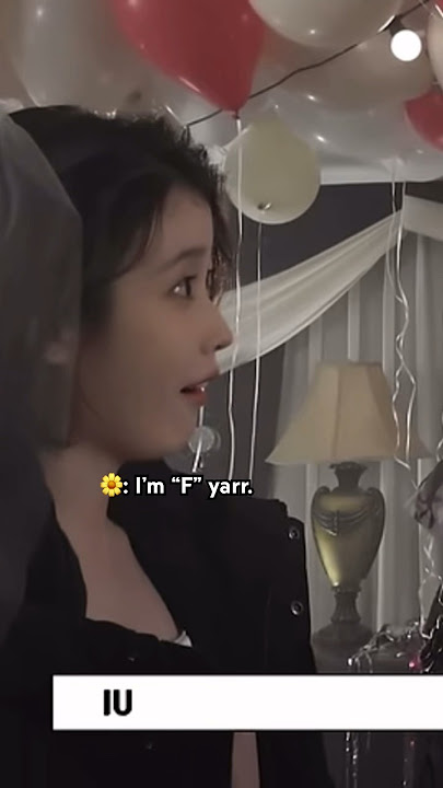 Are you T?? IU and Tae accusing each other for “T” persons but ending up both are “F”. 🤭🌼🐻