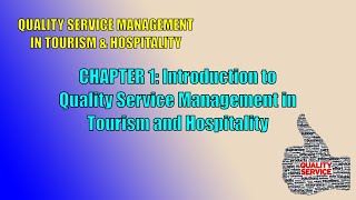 Details QSM in Tourism and Hospitality 2HM2 - CHAPTER 1.1: INTRODUCTION Guide