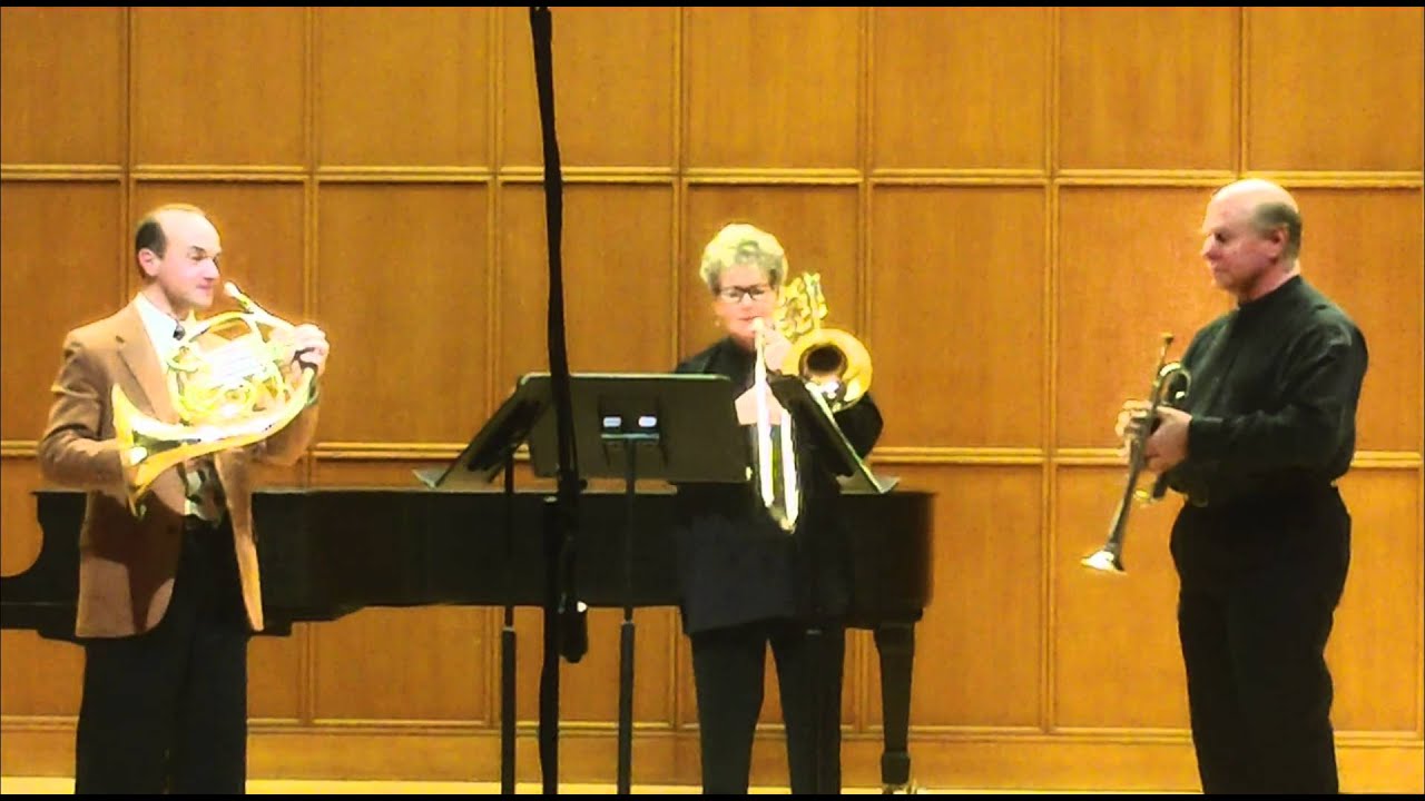 Poulenc Trio for horn, trumpet, and trombone YouTube