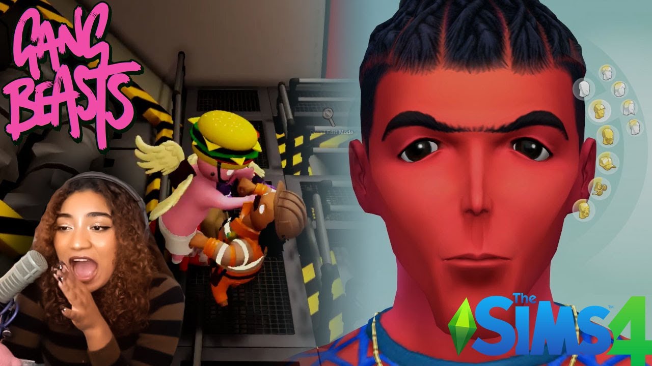 Krystalogy Plays: Sims 4 Breed out the ugly challenge Pt.1 and gaming w/ Rico, Mari and PG