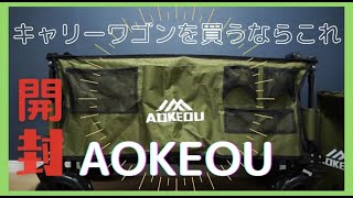 【キャンプ道具】キャリーワゴンを買うならこれ！AOKEOUを開封します！