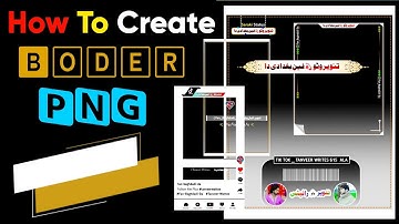 How to Create Border PNG in PixelLab / PixelLab Editing / Border png kaisa banaye