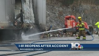 I-81 reopens after accident in Rockbridge County