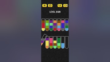 Water sort puzzle level 2409
