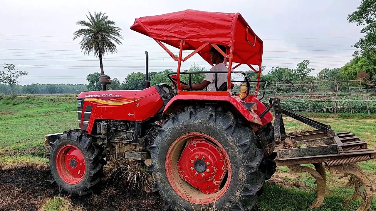 Mahindra Yuvo 575 Di 4wd Tractor Vs Swaraj 843 Xm Cultivator Work | Tractor Cultivator Farming Video
