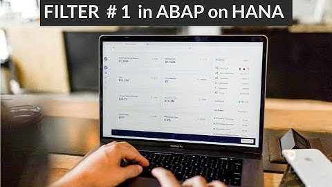 FILTER #  in SAP ABAP on HANA | Part - 1