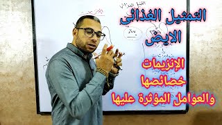 التمثيل الغذائى ( الايض ) والانزيمات وخصائصها والعوامل المؤثرة على نشاط الانزيمات