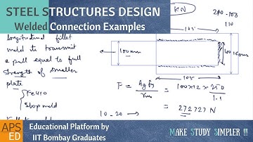 Welded Connection Design Examples | Design of Steel Structures