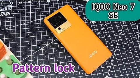 How To Set Screen Lock Pattern InIqoo Neo 7 SE, Screen Lock Password Setting, How To