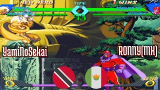 @xmvsf: YamiNoSekai (TT) vs RONNY(MX) (MX) [X-Men vs Street Fighter Fightcade] May 19