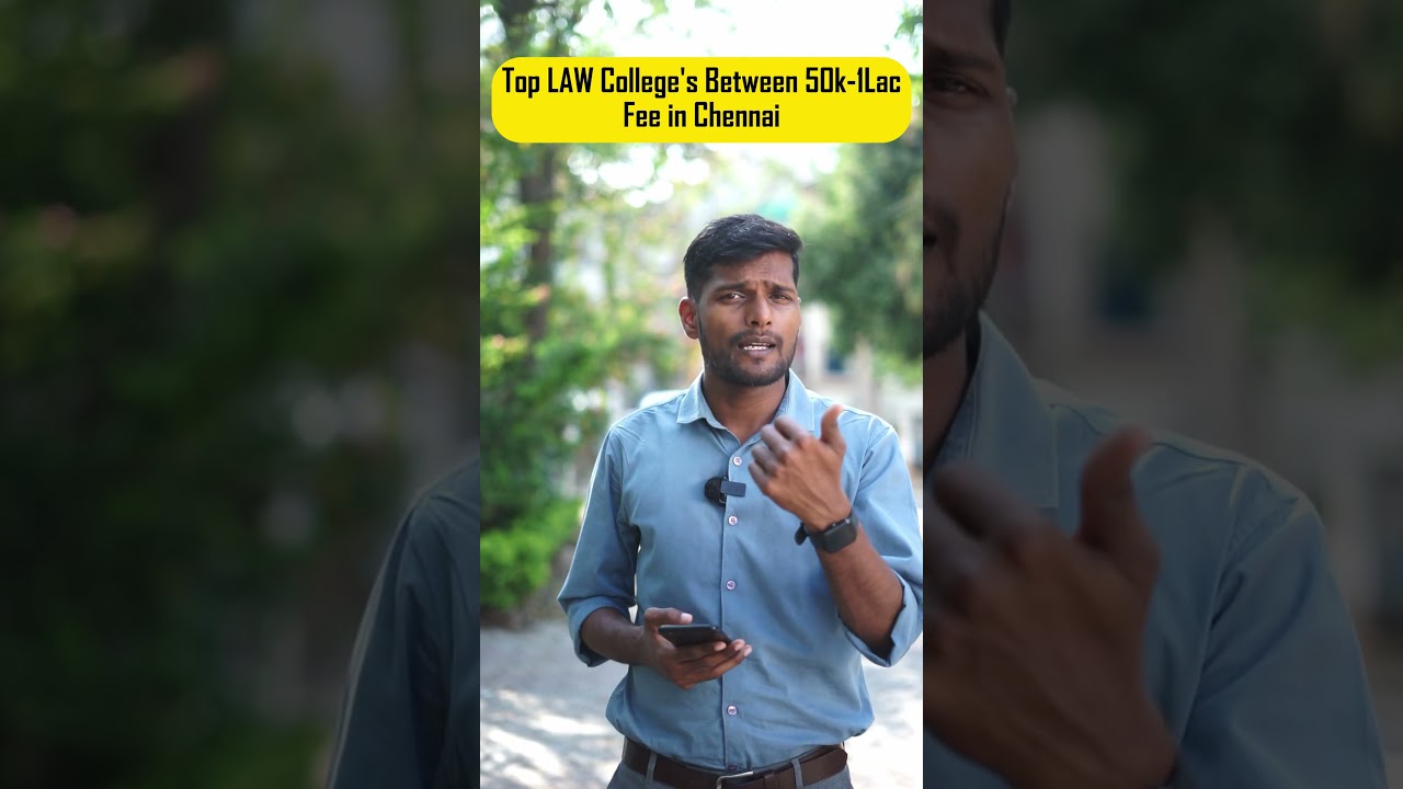 Top LAW Colleges in Chennai With ₹50K-1Lakh Annual Fees ⚖️ | Best Budget-Friendly Law Colleges 2025