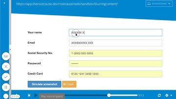 Protecting sensitive data input with RootCause