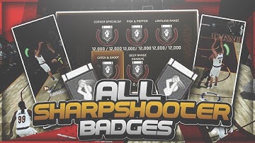 NBA 2K18 Tips: HOW TO GET ALL SHARPSHOOTER BADGES FAST + EASY!! How To Shoot Better!