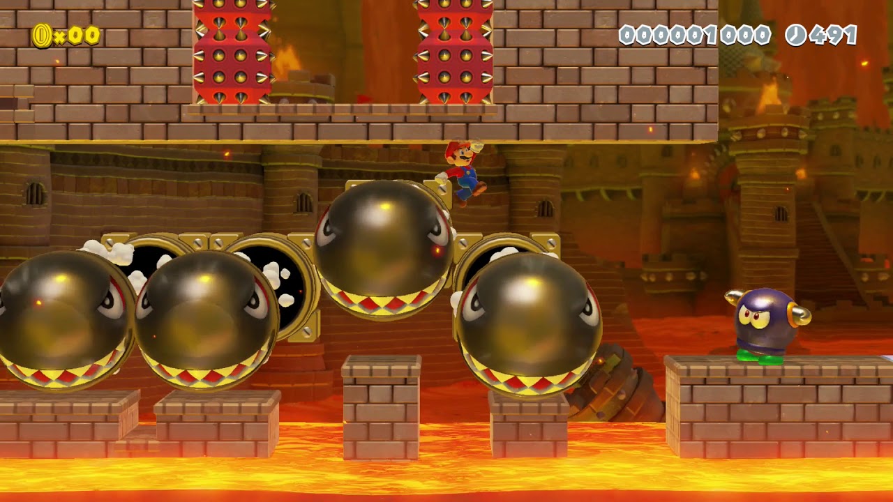 Full Play-through Of Bowsers Mighty Base My First Mario maker 2 Level ...
