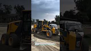 Motor Grader Levels Road Like a Pro! #shorts#construction #earthmoving