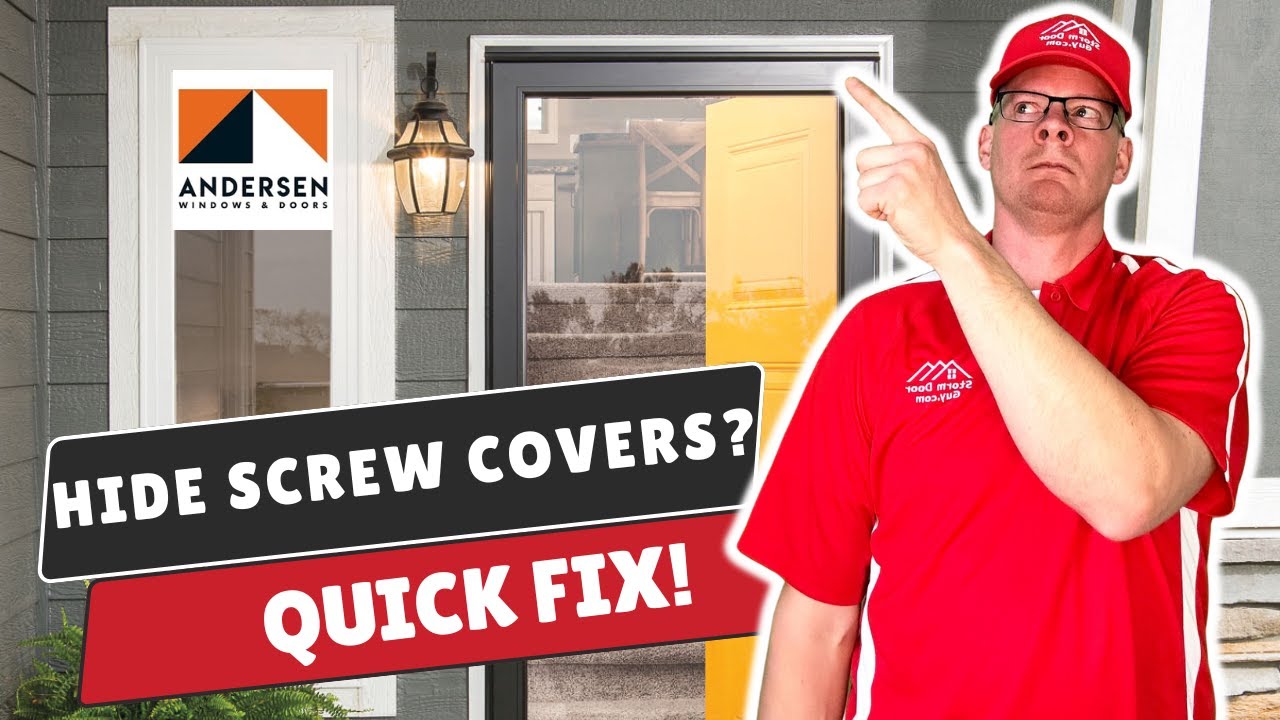 6 How To Install Screw Covers On An Andersen Storm Door 