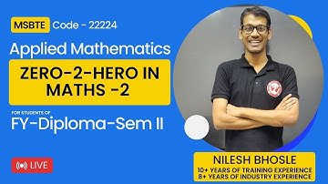 Applied Mathematics- Application of Derivatives | Lecture - 7  | FY DIPLOMA | SEM 2  | Nilesh Sir