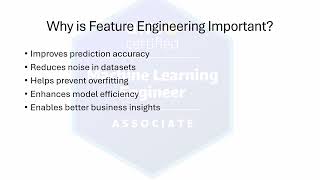 AWS Certified Machine Learning | Feature Engineering | Data Transformation, Selection & Preparation